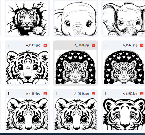 رسومات حيوانات مرحة – Vector للأطفال –26 رسمة