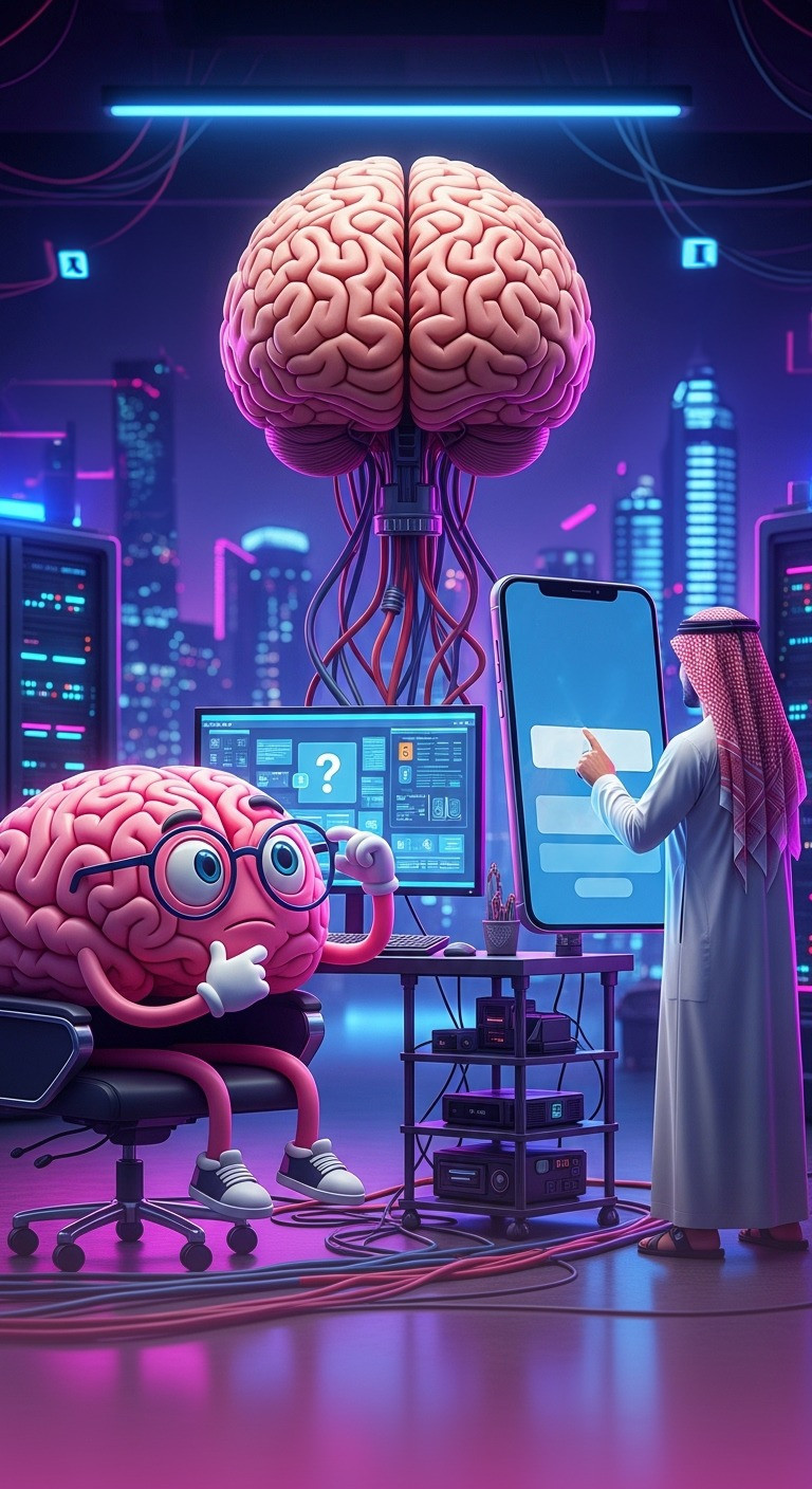 تصميم خلفيات مبتكر لعقل ما يوقف عن الإبداع بإستخدام التكنولوجيا المتطورة