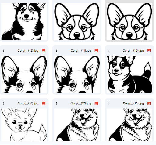 ابتسامات الكورجي Vector – كلاب مرحة – 212 تصميم