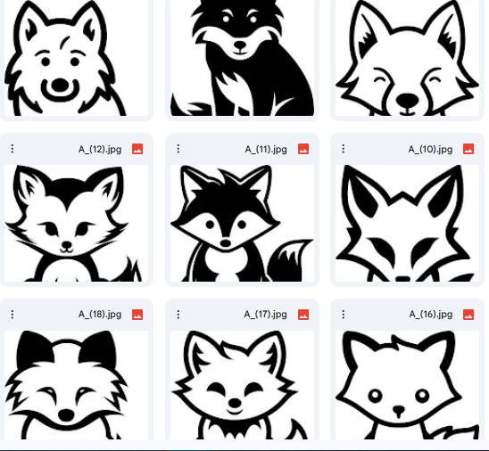 الثعلب المرح – رسومات وتصاميم Vector للأطفال – 18 رسمة وتصميم