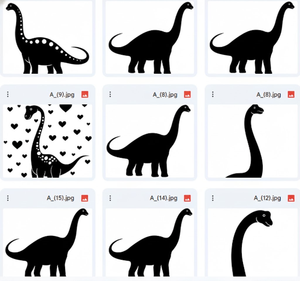 رسومات ديناصورات الرقبة الطويلة – لمسة فنية عصرية من ما قبل التاريخ – 66 تصميم