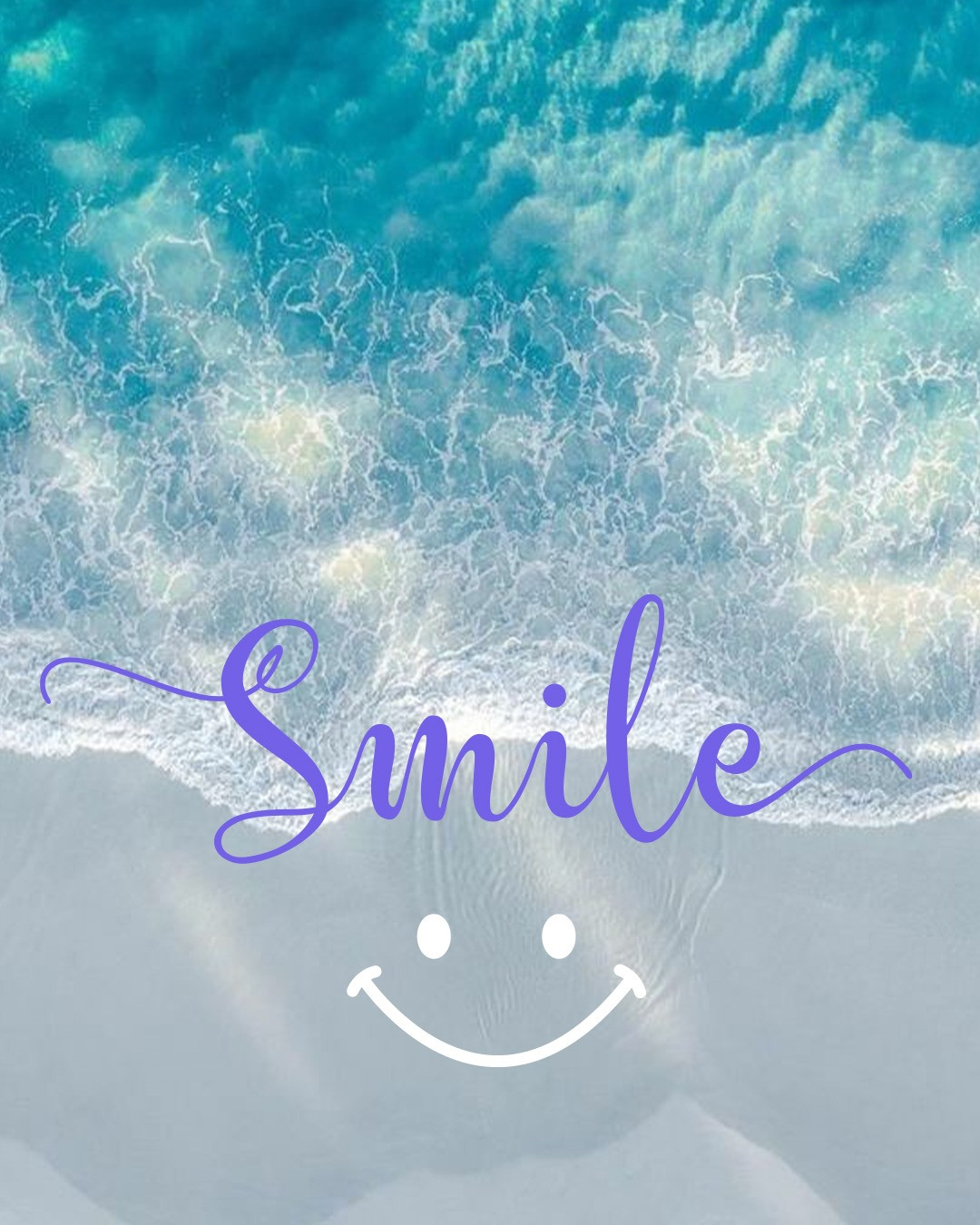 خلفية جوال smile بحر وابتسامة: شاحن مزاجك اليومي