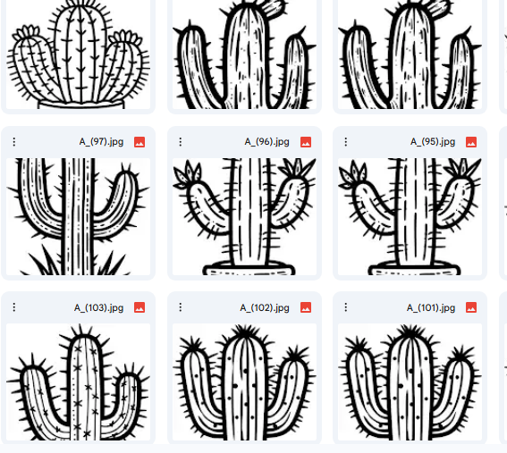 تصاميم صبار ممتعة للأطفال – Vector – 20 رسمة