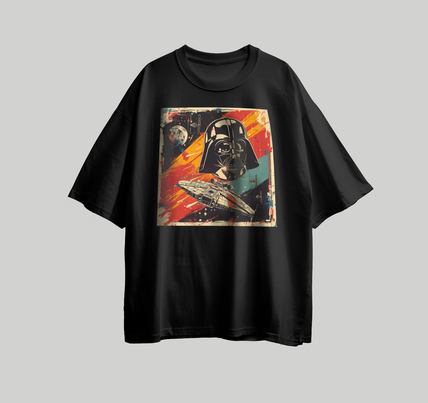 تصميم للطباعة على تيشرت شكل فضاء