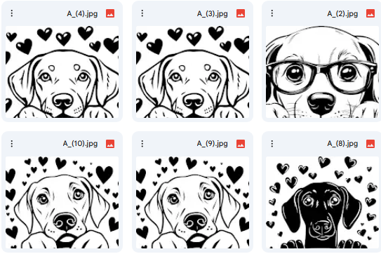 رسومات كلاب ممتعة – Vector للأطفال – 11 رسمة