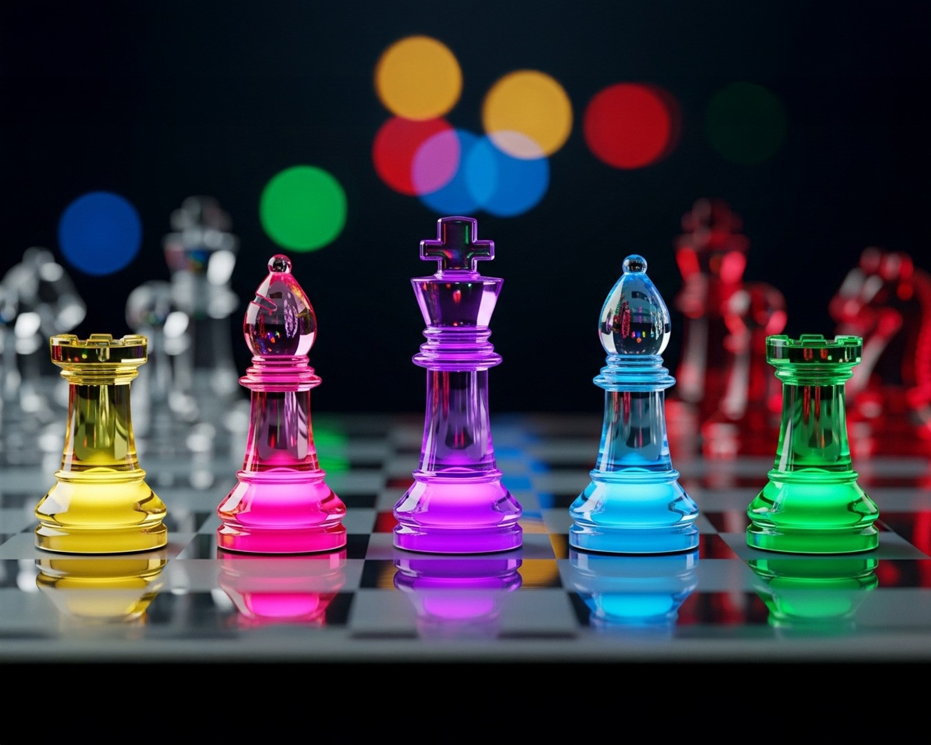 تصميم خلفية لاب توب بألوان زجاجية مبهرة