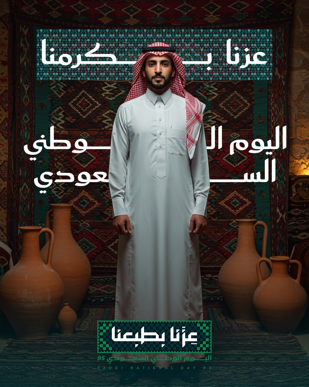تصميم وطني مميز للاحتفال باليوم الوطني السعودي