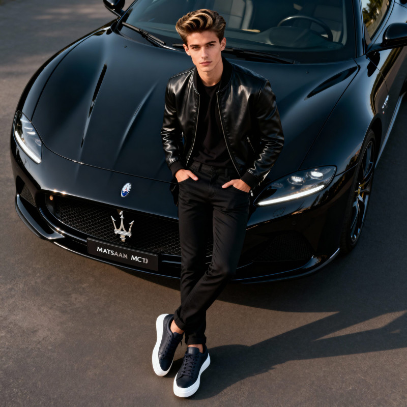 تصميم بالذكاء الاصطناعي: الأناقة الرياضية الفاخرة