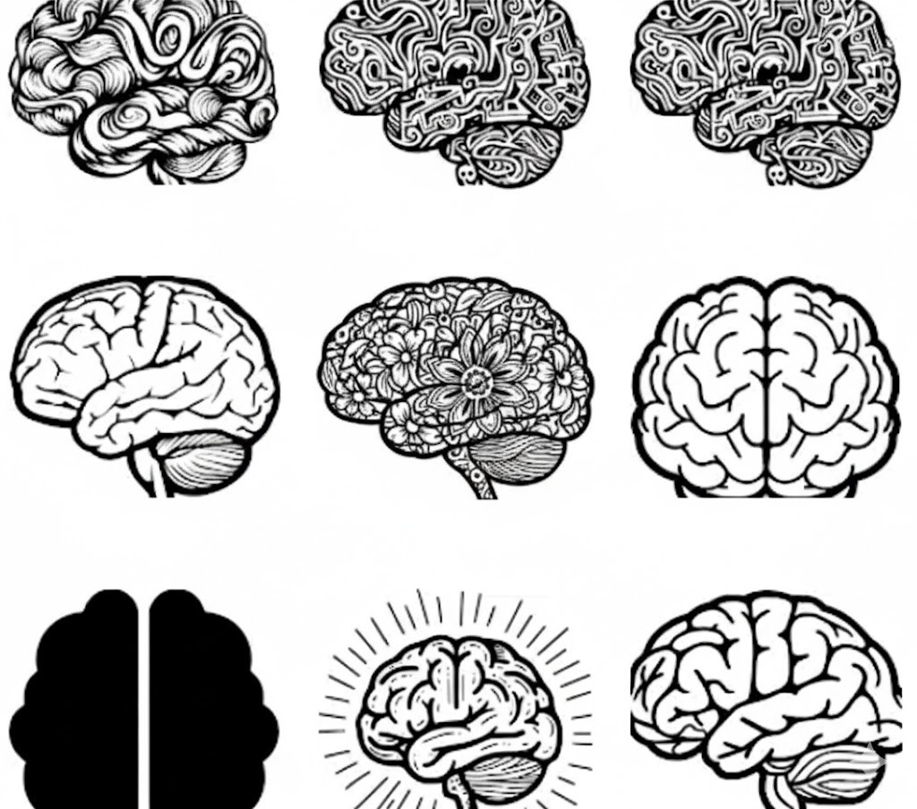 متاهة الدماغ: رسومات Vector مبتكرة للتلوين – 15 تصميم