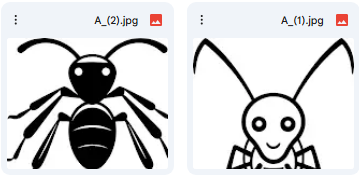 رسومات Vector للنمل – تصاميم كرتونية للأطفال – 2 رسمة