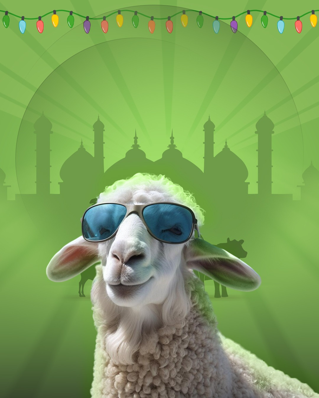 تصميم خروف العيد... مزهّر وعيدنا منوّر