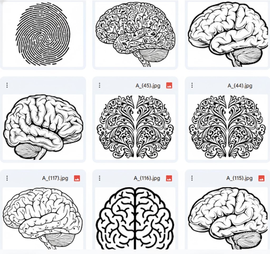خارطة العقل: أيقونات الدماغ Vector - دمج الفن بالعلوم – 15 تصميم