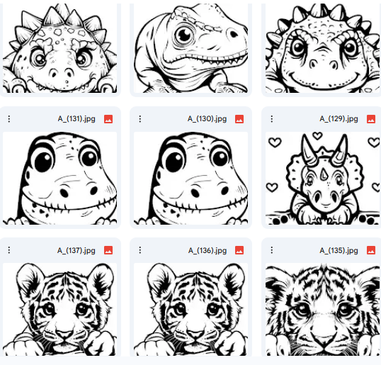 تصاميم حيوانات ممتعة – Vector لكتب التلوين – 25 رسمة