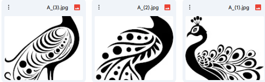 طائر الطاووس الرائع – رسومات Vector عالية الدقة للأطفال – 5 رسومات