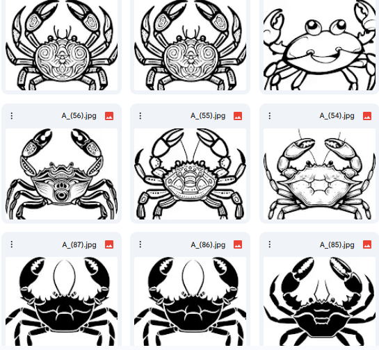 كائنات البحر الصغيرة: 15 تصميم Vector مستوحى من الكابوريا