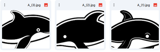 رسومات حوت بأسلوب Vector للتلوين – مجموعة من 5 تصميمات