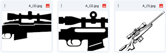 رسومات سلاح سنايبر – 5 رسومات Vector للأنشطة البصرية