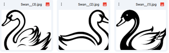 رسومات البجعة – 7 تصاميم Vector