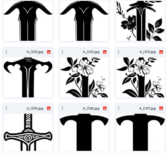 سيوف للتلوين والخيال – 20 رسمة Vector