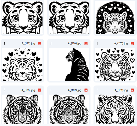 النمر المستكشف – 20 رسمة Vector لأنشطة الأطفال