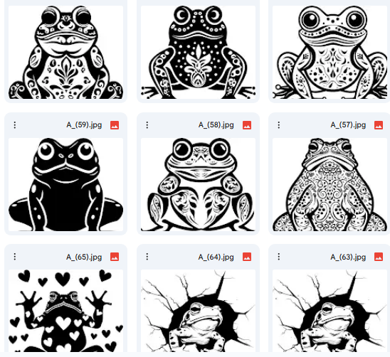 مغامرات الضفدع المرسوم – 20 رسمة Vector للأنشطة الفنية