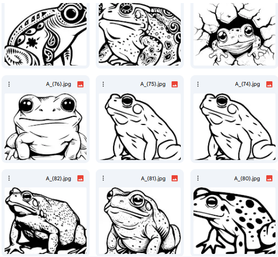 دفتر الضفدع الفني – 20 رسمة Vector للاستخدام الإبداعي