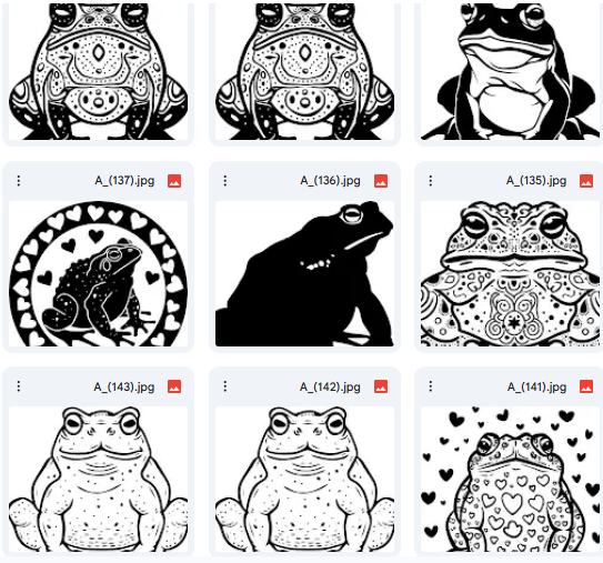 حركات الضفادع – 20 رسمة Vector للأنشطة التفاعلية