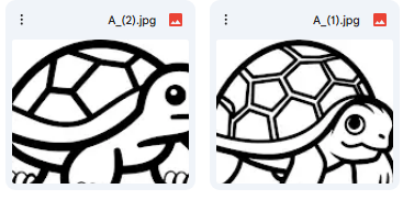 رحلة السلحفاة – رسمتين Vector لكتب التلوين