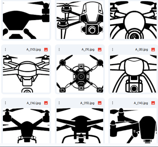 عالم الطائرات الصغيرة – 46 رسمة Vector للدرون