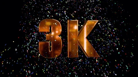 3k احتفال بي ثلاثة آلاف متابع ومشترك