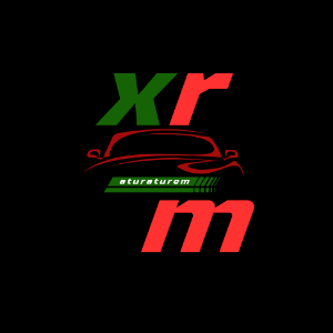 شعار xr m للسيارات بطابع رياضي رقمي